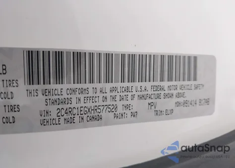 2017 Chrysler Pacifica Touring-L Plus from USA, damaged, VIN 2C4RC1EGXHR577520